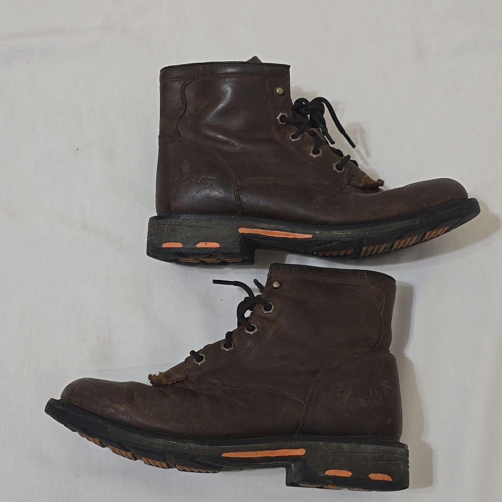 Ariat Work ,‎ side zipper Waterproof Leather Boots men's Size 6